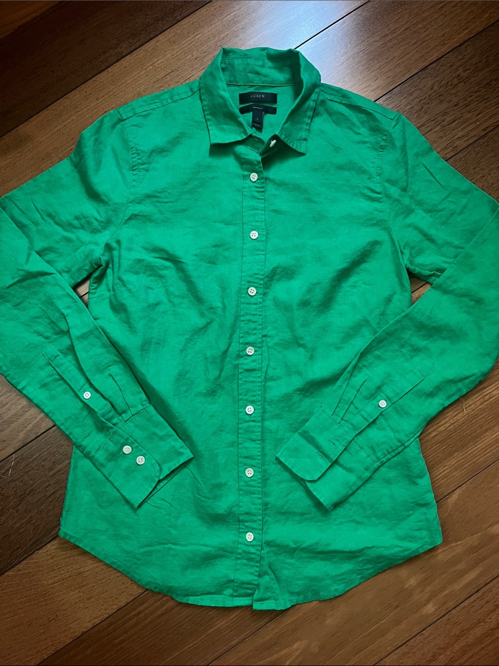 EUC J. Crew Linen Perfect Shirt